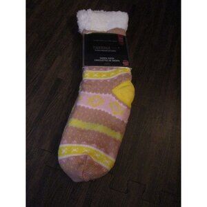 Thermaxx Sherpa Slipper Socks Ultra Soft Acrylic Thick Cushion fits Shoe 4-10